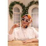 Silk Home Tivil İpek Eşarp 11436-32 Siyah Karışık Desen