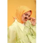 Silk Home Tivil İpek Eşarp 11438-37 Turuncu-Somon