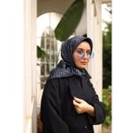 Silk Home Tivil İpek Eşarp 11447-33 Lacivert Karışık Desen