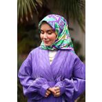 Silk Home Tivil İpek Eşarp Ist11427-15 Mor, Pembe, Yeşil, Sarı
