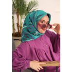Silk Home Tivil İpek Eşarp Ist11432-35 Yeşil, Parlak Turuncu, Mor