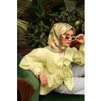 Silk Home Tivil İpek Eşarp Ist11436-14 Yeşil Karışık Desen