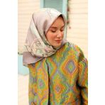 Silk Home Tivil İpek Eşarp İst11436-37 Mint, Leylak, Beyaz, Vanilya, Pembe Karışık Desen