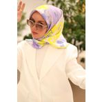 Silk Home Tivil İpek Eşarp Ist11437-07 Asit, Bebe Mavi, Petrol Mavi, Somon, Pudra