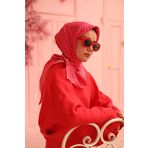 Silk Home Tivil İpek Eşarp Ist11438-42 Pembe, Nar Çiçeği