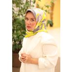 Silk Home Tivil İpek Eşarp Ist11439-02 Asit, Gri, Siyah, Gümüş, Yeşil Karışık Desen