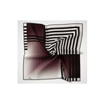 Silk Home twill polyester zebra desen eşarp -07