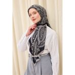 Silk Home Velora Eşarp Ethnic Siyah - Gri 90x90