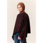 Silk Home Viskon Karışımlı Velora Eşarp Koyu Gri-Kiremit-Turuncu Desenli İnce Dokulu Dökümlü 90x90