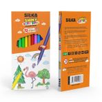 Silka 12 Renk Tam Boy Shiny Kuru Boya