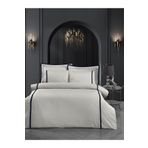 Silkarea Smyrna %100 Pamuk Saten Nevresim Takımı Lastikli Çarşaf King Size (XL/BATTAL BOY) Gri
