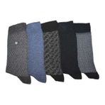 Silk&Blue 5'li Siyah Gri Erkek Soket Çorap