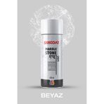 Silkcoat Marble Stone Sprey - Mermer ve Ağ Efektli İç & Dış Cephe Sprey Boyası - Beyaz - 200 ml