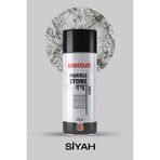 Silkcoat Marble Stone Sprey - Mermer ve Ağ Efektli İç & Dış Cephe Sprey Boyası - Siyah - 400 ml