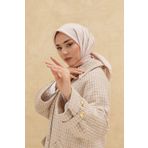 Silkhome Shiny Açık Bej Işıltılı Eşarp 32746