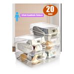 Silkyreal 20'li Set Erkek Ayakkabı Ve Kadın Botu Saklama Kutusu - Ayakkabı Düzenleyici