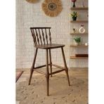 Silla Concept Boncuk Bar Sandalyesi Ceviz Ahşap Ada Sandalye