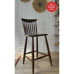 Silla Yıldız Bar Sandalyesi Ceviz Ahşap Ada Sandalye Mutfak Sandalyesi
