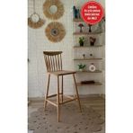 Silla Yıldız Bar Sandalyesi Naturel Ahşap Ada Sandalye Mutfak Sandalyesi