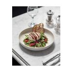Sillage Home Krem Porselen Salata Kasesi 24 Cm, Çukur Çok Kullanışlı Tabak 24 Cm