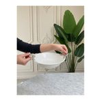 Sillage Home Lüks Metal Ayaklı Porselen Sunum Kasesi 24 cm
