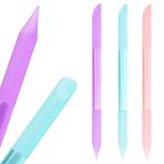 SILPECWEE 3 Parça Cam Kütikül İtici Kristal Cam Kütikül Çubuk Seti Cam Tırnak Törpüsü Çift Taraflı Kütikül Sökücü Aracı Tırnak Eti Araçları Manikür Pedikür Hassas Dosyalama (Koyu Renk)
