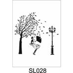 Siluet Desenler Stencil Şablon (25x25) SL-028