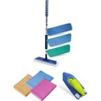 Silva Mikrofiber Mop 3 Lü Set + Süper Üçlü Bez + El Mopu