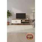 Silva Tv Ünitesi: 2 Raflı, 2 Kapaklı 176CM - Modern ve Fonksiyonel Tasarım - Ahşap - Çam