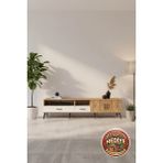 Silva Tv Ünitesi: 220CM, 3 Raf, 2 Çekmece, 2 Kapak (Çam/aytaşı)