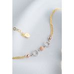 Silvano Jewelry 925 Ayar Dorika Çift Zincirli Bileklik