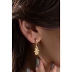 Silvano Jewelry 925 Ayar Gold Fatma Eli Gümüş Küpe