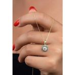 Silvano Jewelry 925 Ayar Gold Göz Nazarlı Gümüş Kolye