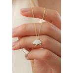 Silvano Jewelry 925 Ayar Gold Kaplumbağa Gümüş Kolye