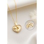 Silvano Jewelry 925 Ayar Gümüş Açılabilen Isimli Anne Bebek Kolye