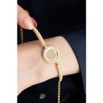 Silvano Jewelry 925 Ayar Gümüş Altın Kaplama Ayetel Kursi Dualı Asansörlü Bileklik