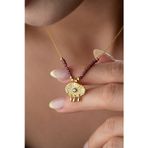 Silvano Jewelry 925 Ayar Gümüş Boncuklu Süryani Gözü Kolye