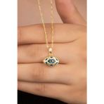 Silvano Jewelry 925 Ayar Gümüş Damla Göz Kolye