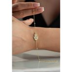 Silvano Jewelry 925 Ayar Gümüş Fatma Eli Bileklik