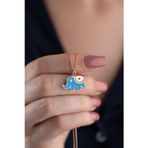 Silvano Jewelry 925 Ayar Gümüş Fil Kolye