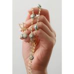 Silvano Jewelry 925 Ayar Gümüş Göz Nazarlı Takı Seti ( Kolye-Bileklik-Küpe )
