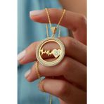 Silvano Jewelry 925 Ayar Gümüş Harfli Kalp Ritim Kolye