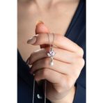 Silvano Jewelry 925 Ayar Gümüş Incili Kalp Kolye
