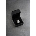 Silvano Jewelry 925 Ayar Gümüş Işıklı Kutuda Baget Taşlı Pırlanta Montür Kolye