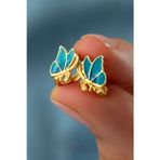 Silvano Jewelry 925 Ayar Gümüş Kelebek Çocuk Küpesi
