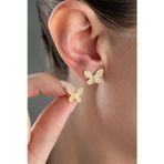 Silvano Jewelry 925 Ayar Gümüş Kelebek Küpesi