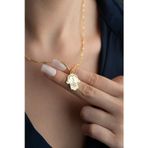 Silvano Jewelry 925 Ayar Gümüş Kişiye Özel Fatma Eli Harf Kolye