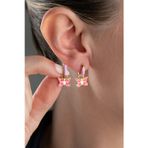 Silvano Jewelry 925 Ayar Gümüş Mineli Kelebek Çocuk Küpesi