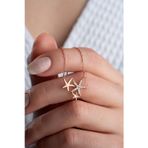 Silvano Jewelry 925 Ayar Gümüş Rose Deniz Yıldızı Kolye