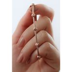 Silvano Jewelry 925 Ayar Gümüş Rose Zincir Dorika Bileklik